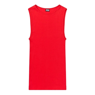 Nørgaard På Strøget NPS Tank Top Solid Colour, Red